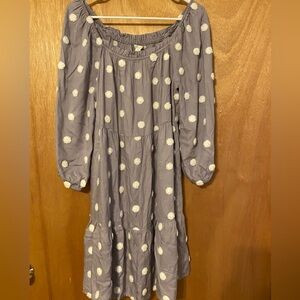 Cato Off-Shoulder Dress WITH POCKETS!!!